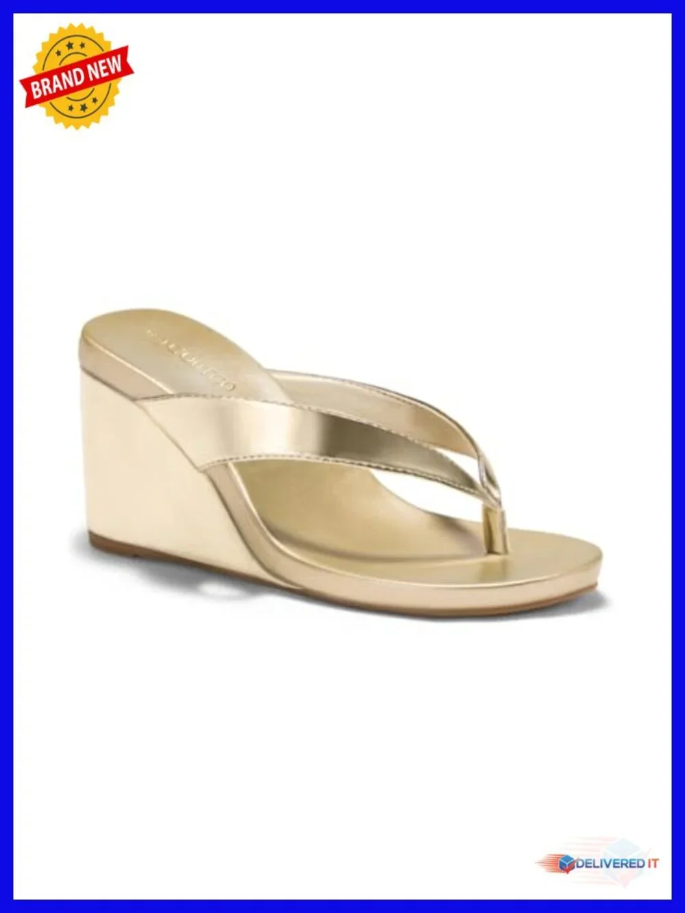 Women's Platform Wedge Sandals Flip Flops Slip On Slides 3.1in Heel